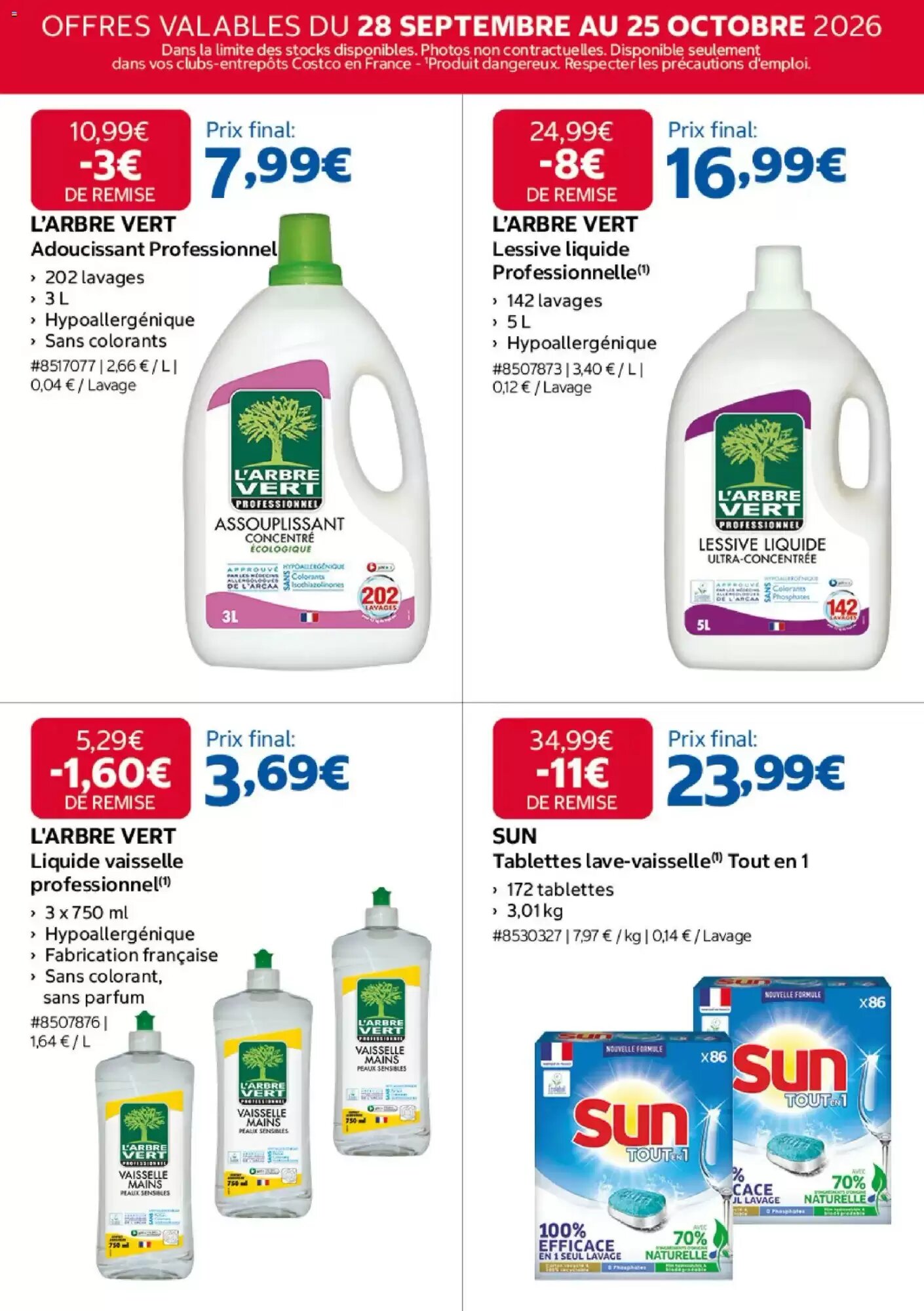 Prospectus promotionnel Costco valable à partir du 28/09/2026 - Page 7.