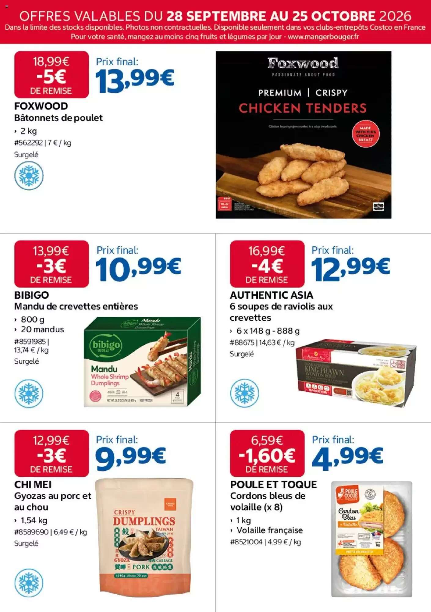 Prospectus promotionnel Costco valable à partir du 28/09/2026 - Page 8.