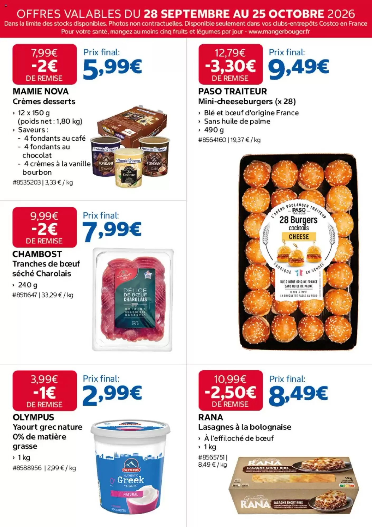 Prospectus promotionnel Costco valable à partir du 28/09/2026 - Page 9.