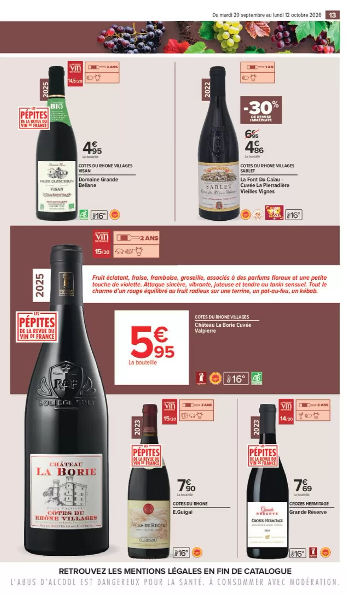 Prospectus promotionnel Carrefour Market valable à partir du 29/09/2026 - Page 13.