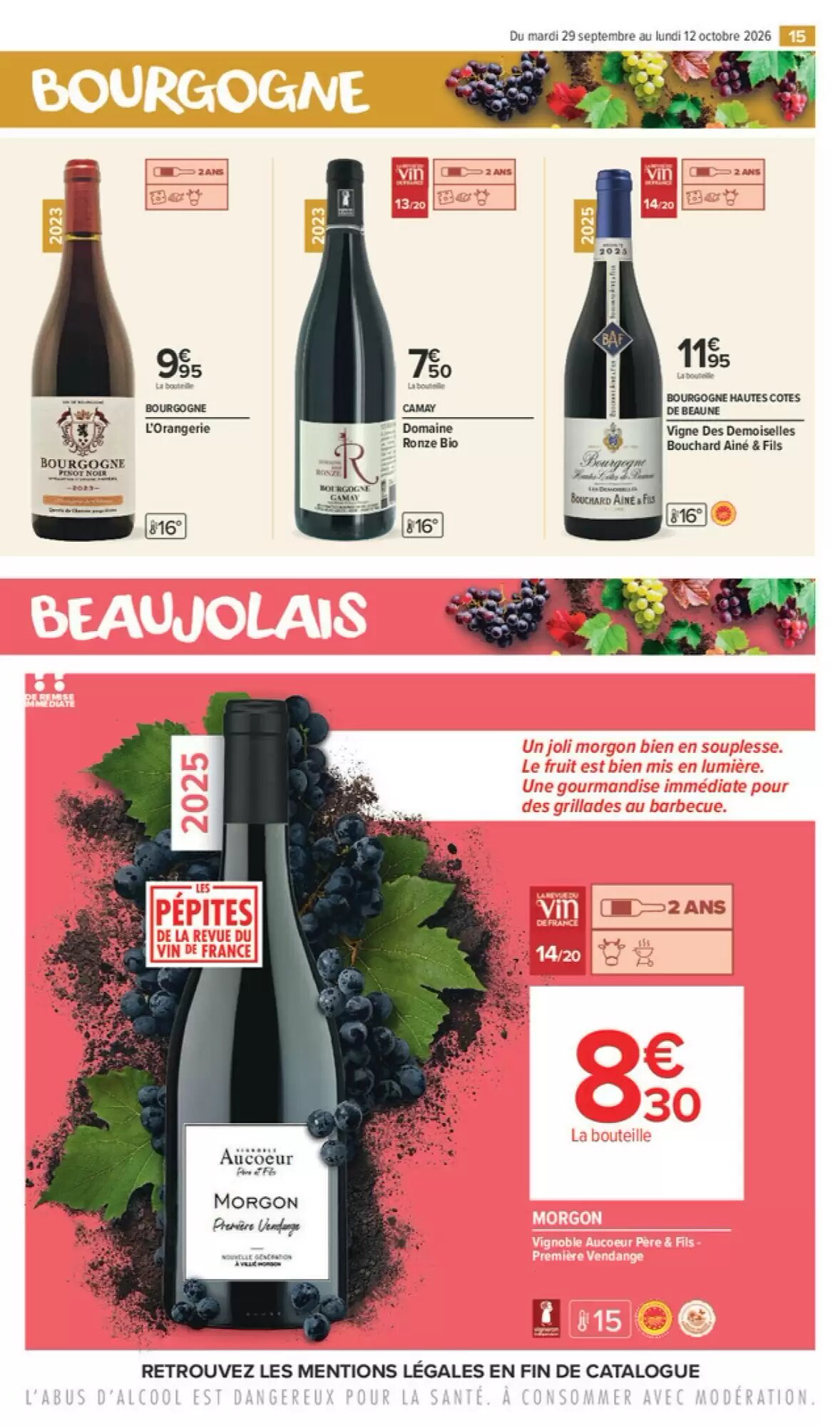 Prospectus promotionnel Carrefour Market valable à partir du 29/09/2026 - Page 15.