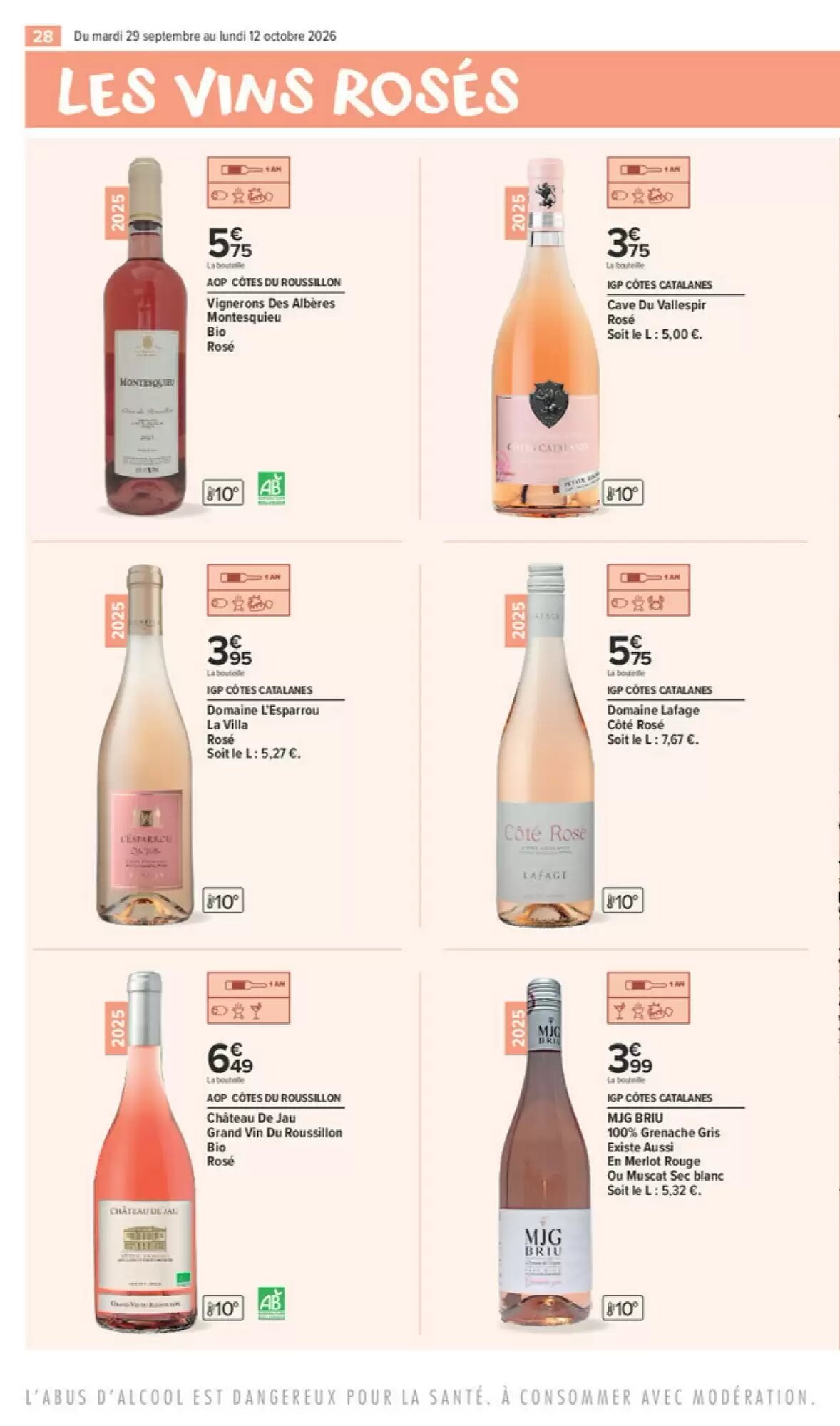 Prospectus promotionnel Carrefour Market valable à partir du 29/09/2026 - Page 28.