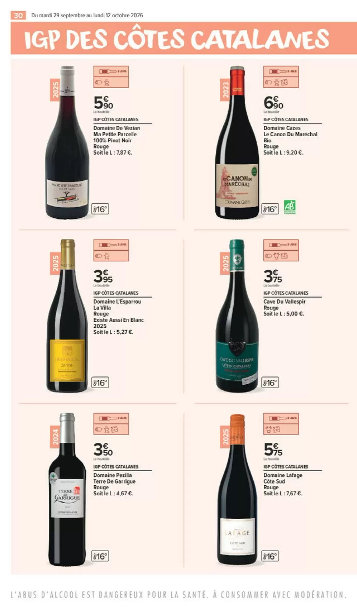 Prospectus promotionnel Carrefour Market valable à partir du 29/09/2026 - Page 30.