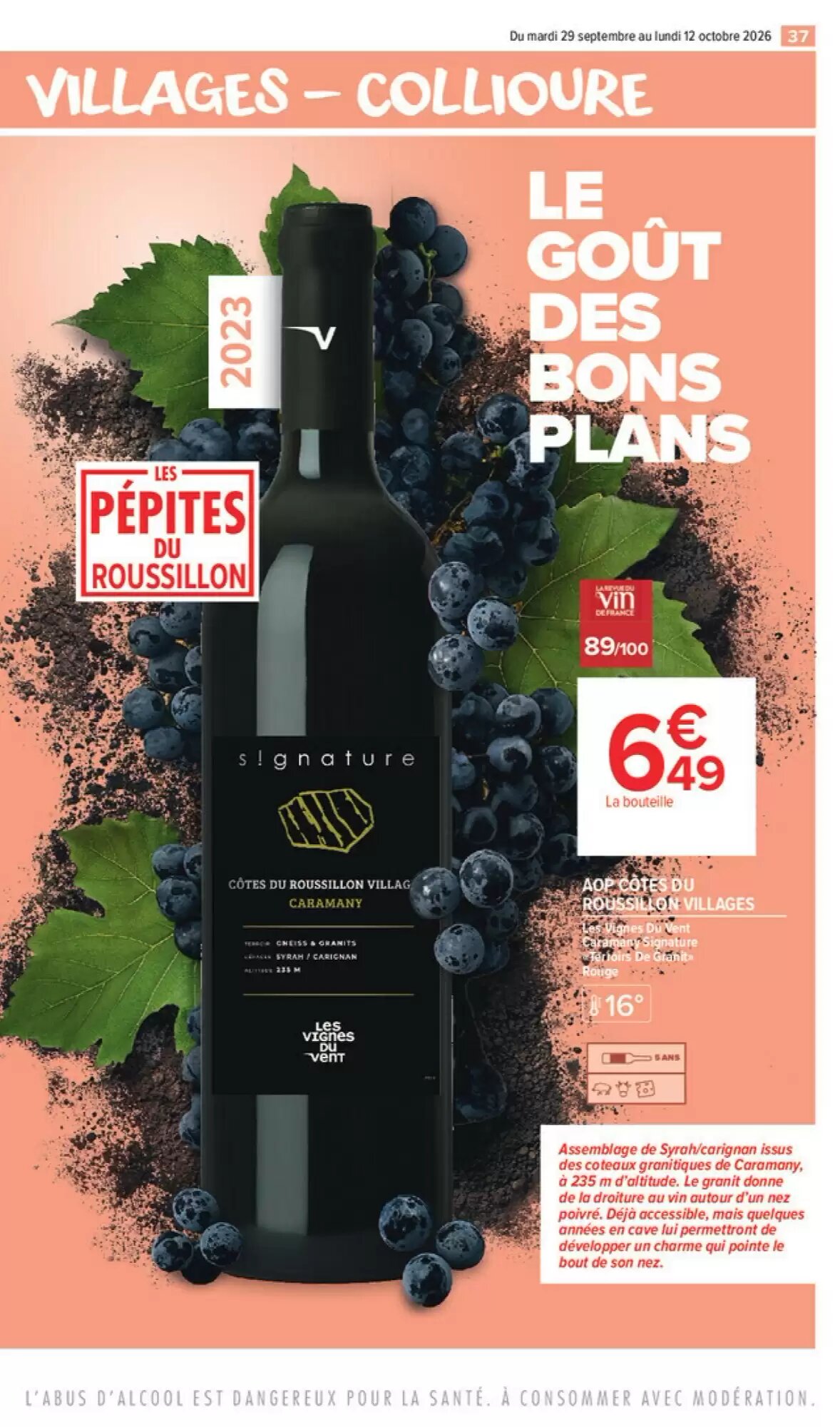Prospectus promotionnel Carrefour Market valable à partir du 29/09/2026 - Page 37.