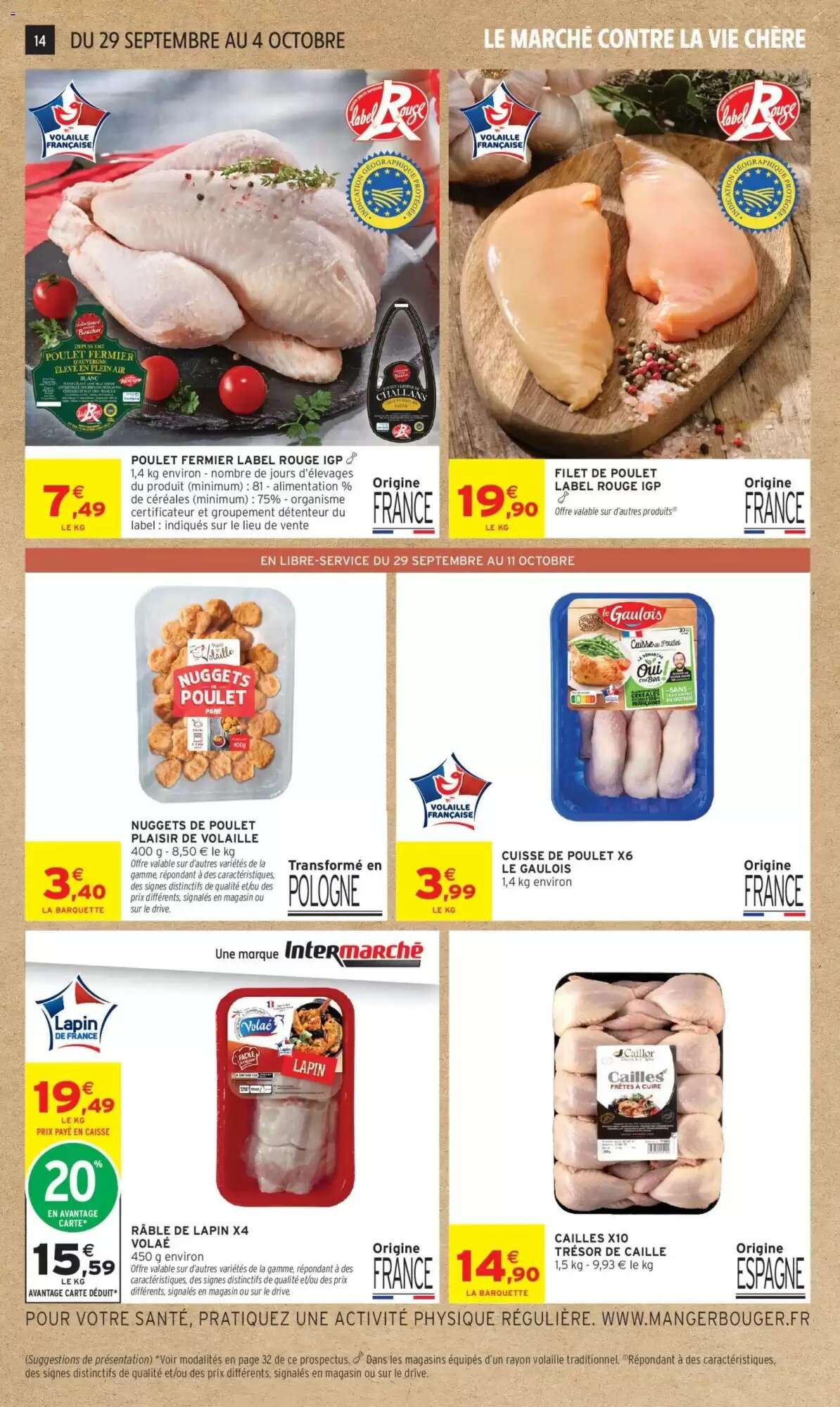 Prospectus promotionnel Intermarché valable à partir du 29/09/2026 - Page 14.
