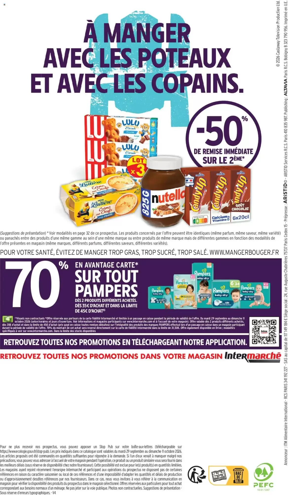 Prospectus promotionnel Intermarché valable à partir du 29/09/2026 - Page 52.