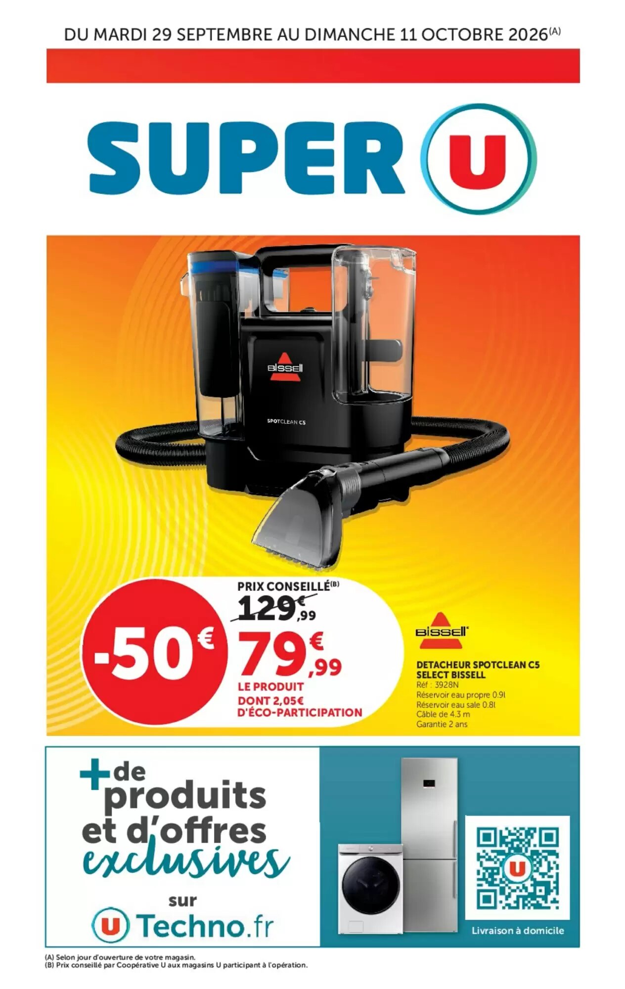 Prospectus promotionnel Super U valable à partir du 29/09/2026 - Page 1.