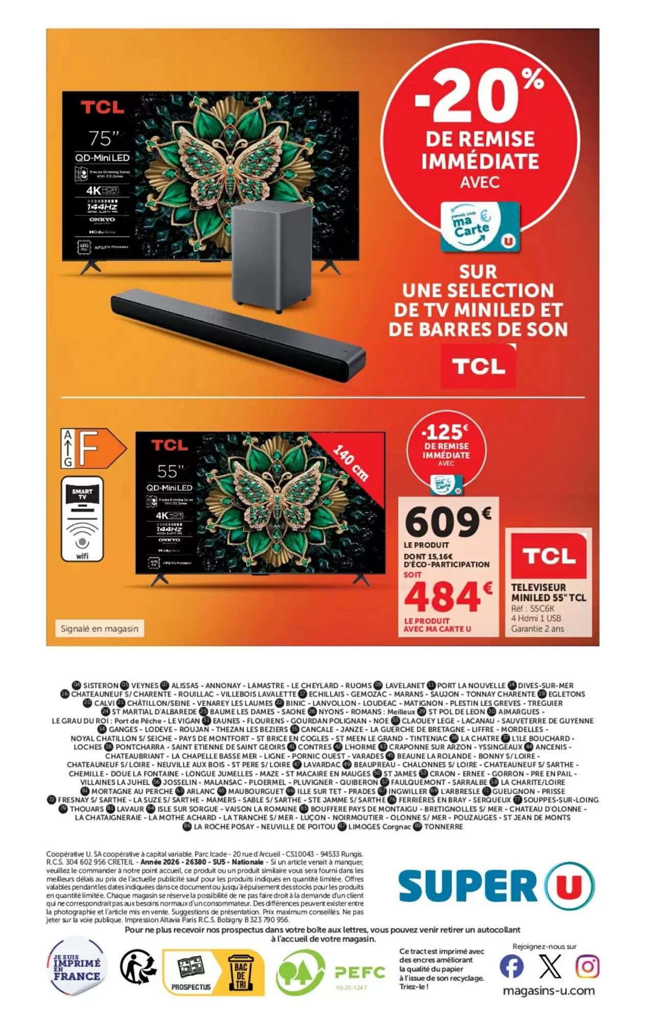 Prospectus promotionnel Super U valable à partir du 29/09/2026 - Page 18.