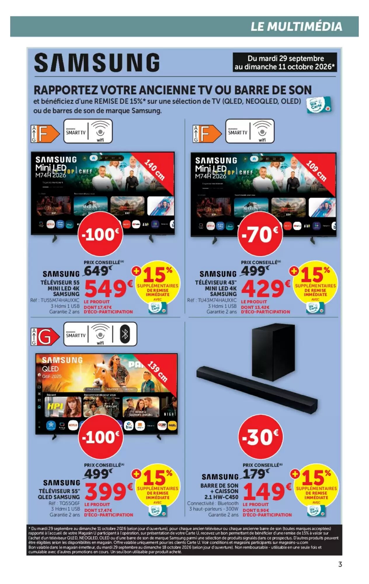 Prospectus promotionnel Super U valable à partir du 29/09/2026 - Page 3.