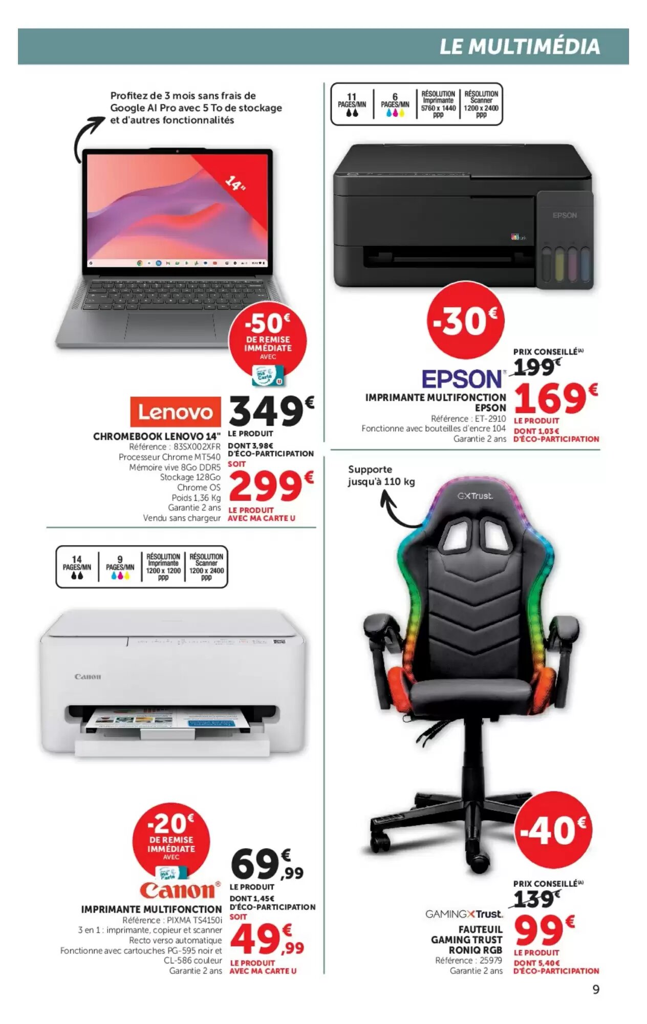 Prospectus promotionnel Super U valable à partir du 29/09/2026 - Page 9.