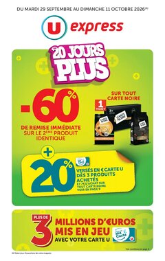Prospectus promotionnel U Express valable à partir du 29/09/2026
