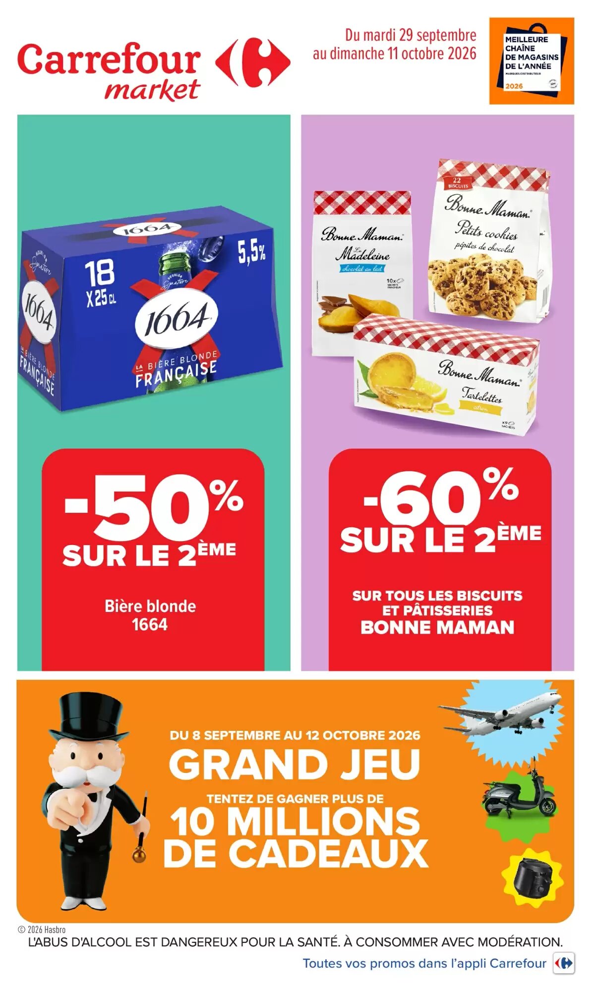 Prospectus promotionnel Carrefour Market valable à partir du 29/09/2026 - Page 1.