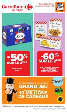 Prospectus promotionnel Carrefour Market valable à partir du 29/09/2026
