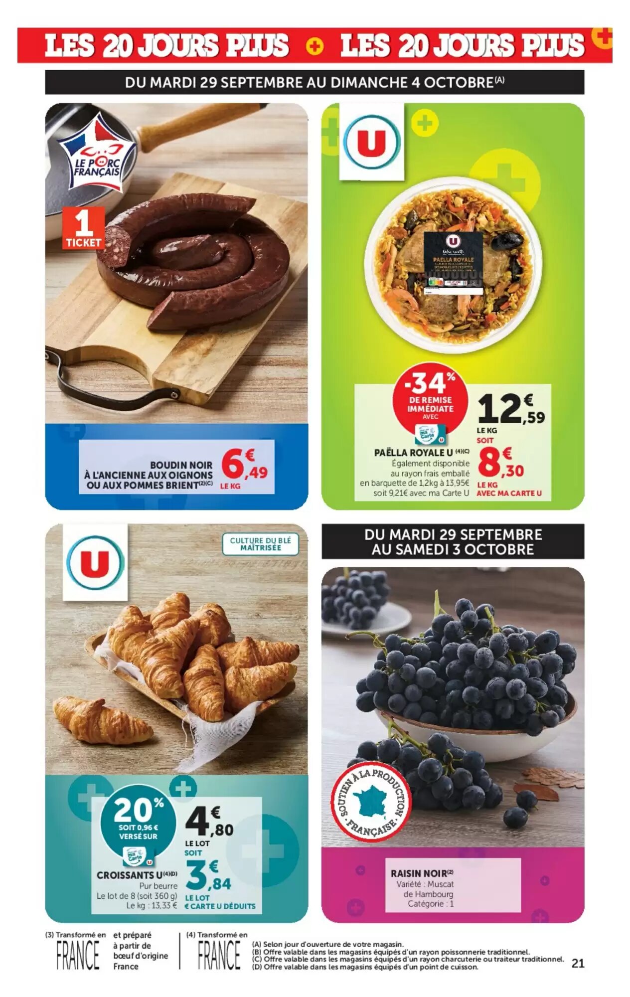 Prospectus promotionnel Super U valable à partir du 29/09/2026 - Page 21.
