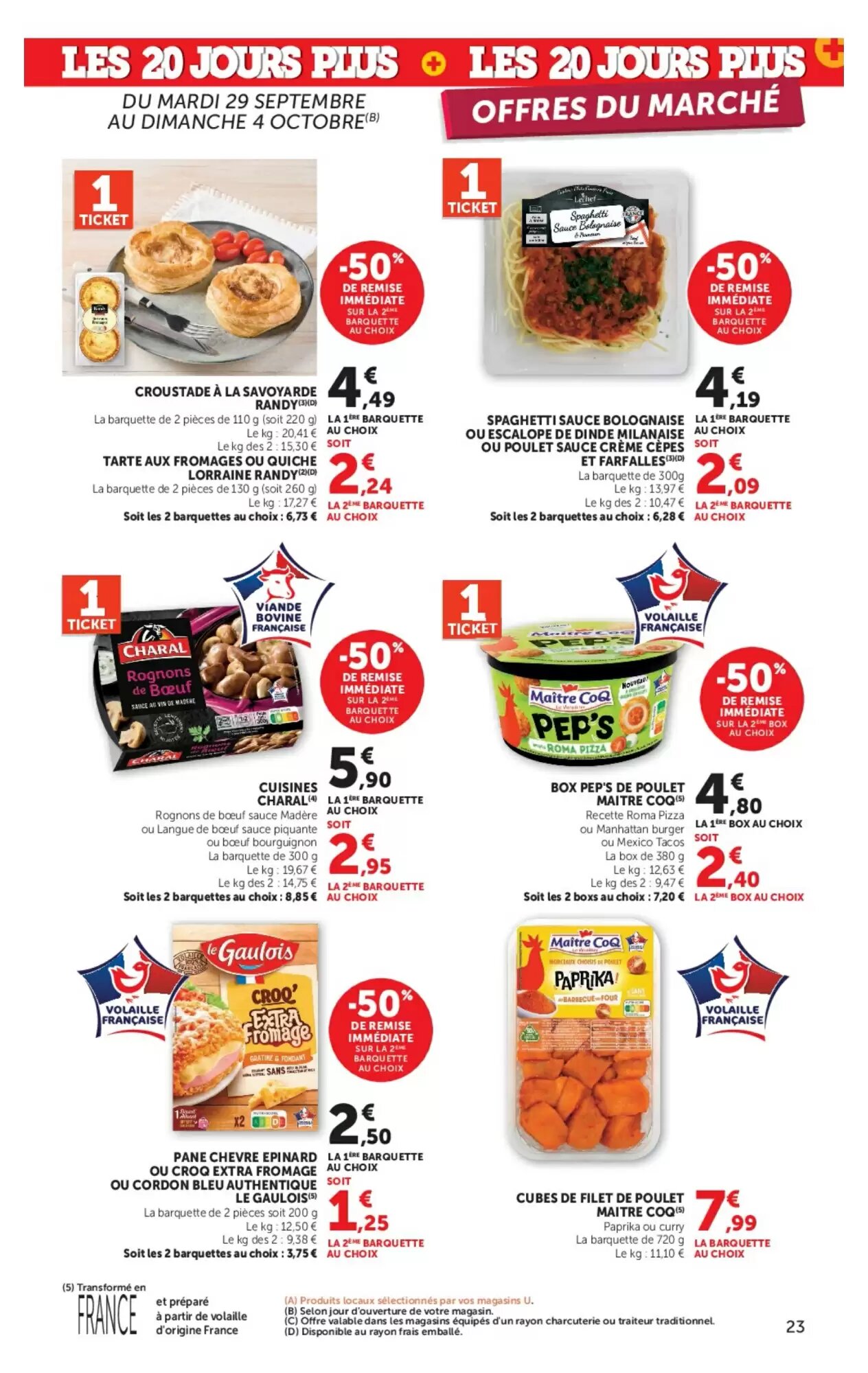 Prospectus promotionnel Super U valable à partir du 29/09/2026 - Page 23.