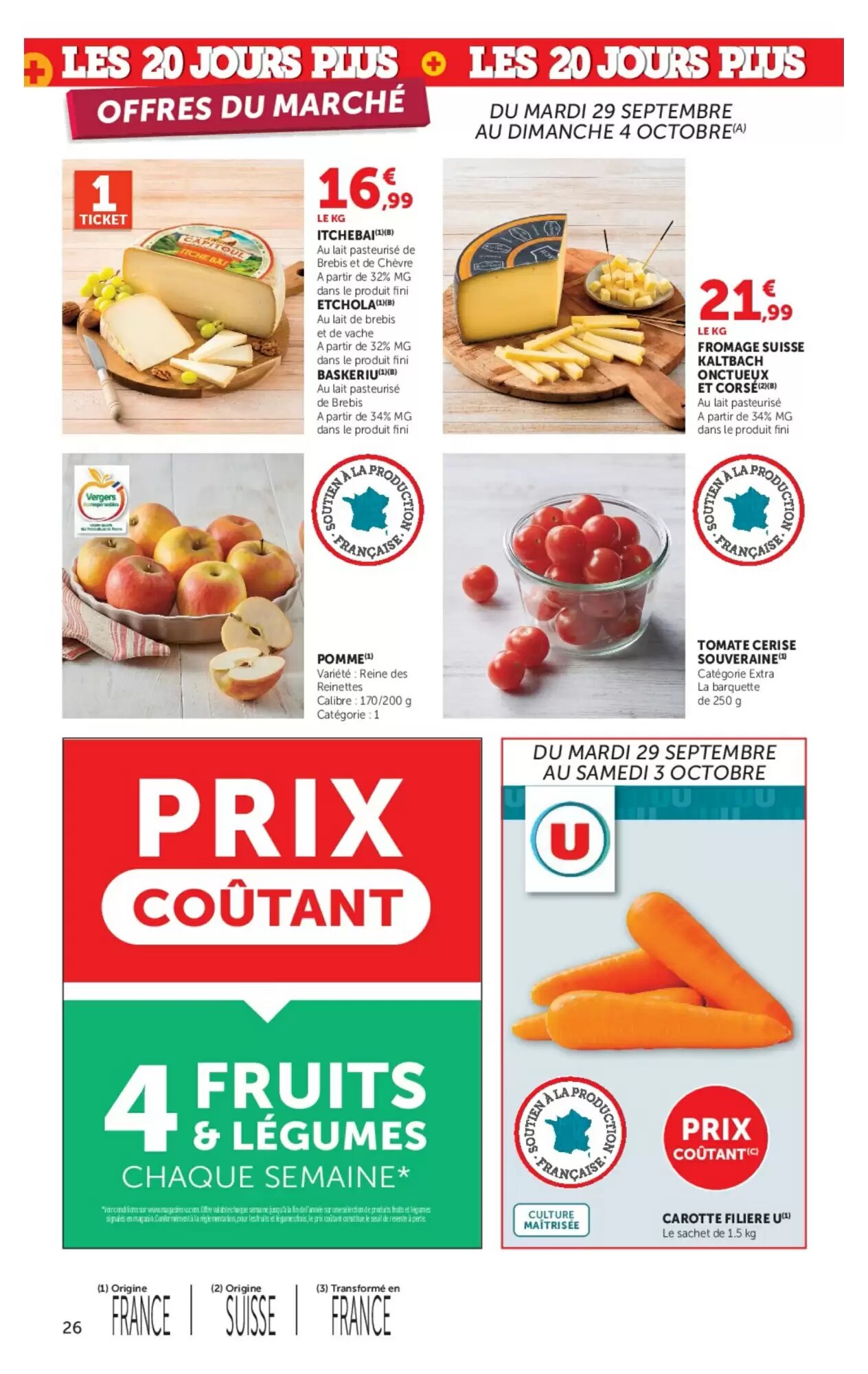 Prospectus promotionnel Super U valable à partir du 29/09/2026 - Page 26.