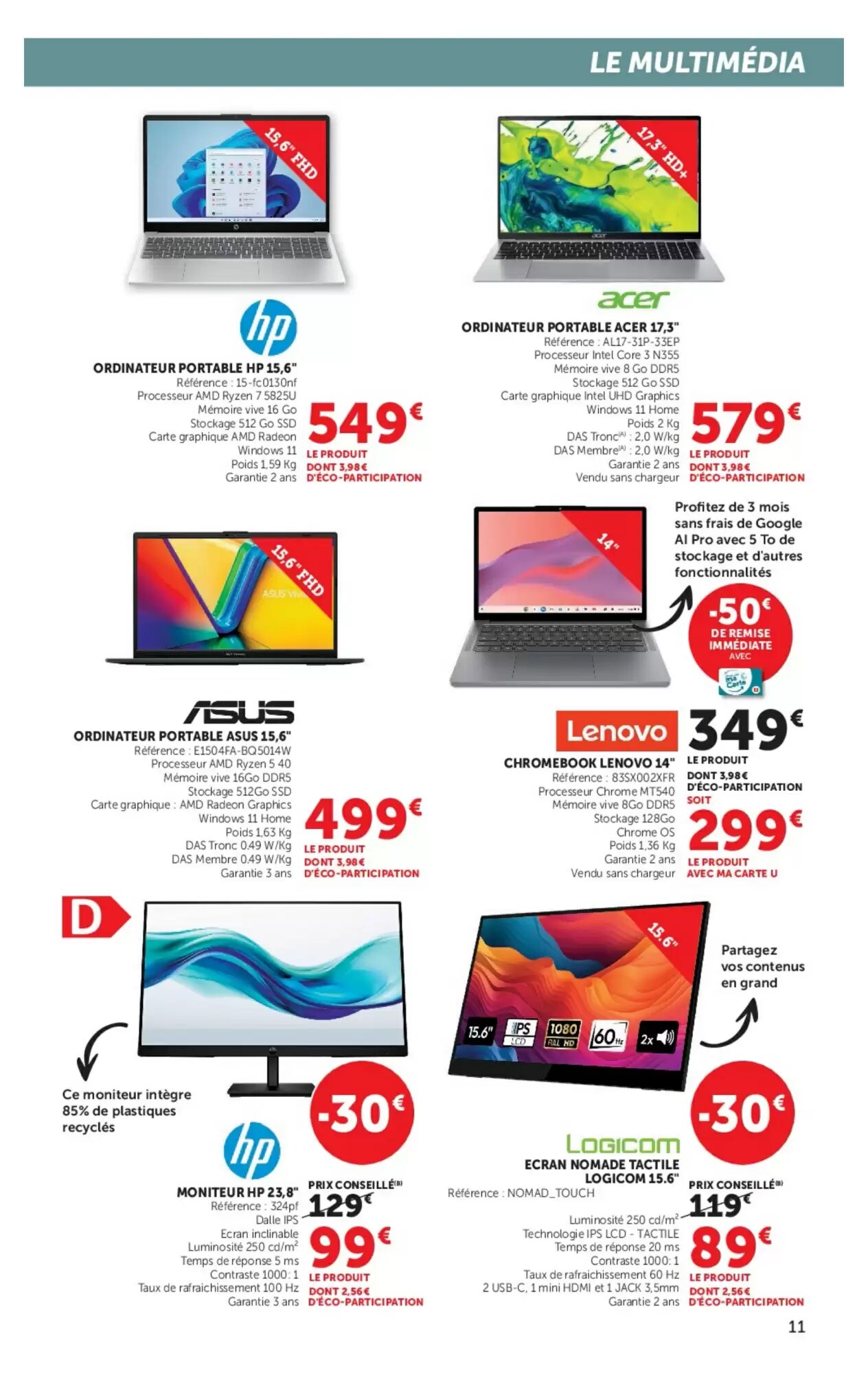 Prospectus promotionnel Hyper U valable à partir du 29/09/2026 - Page 11.