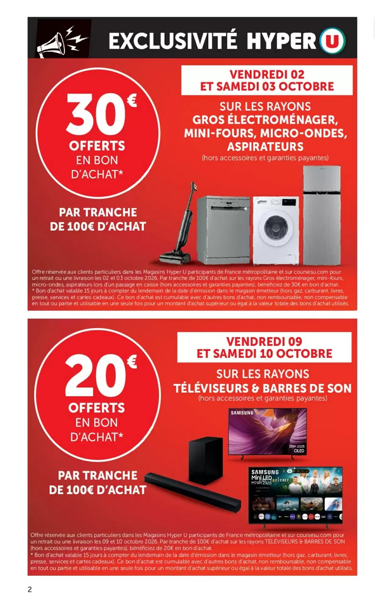 Prospectus promotionnel Hyper U valable à partir du 29/09/2026 - Page 2.