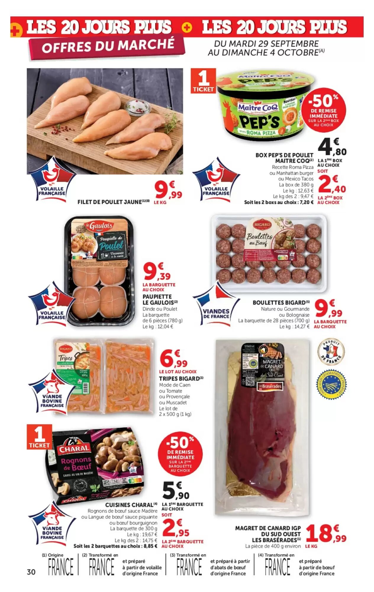 Prospectus promotionnel Hyper U valable à partir du 29/09/2026 - Page 30.