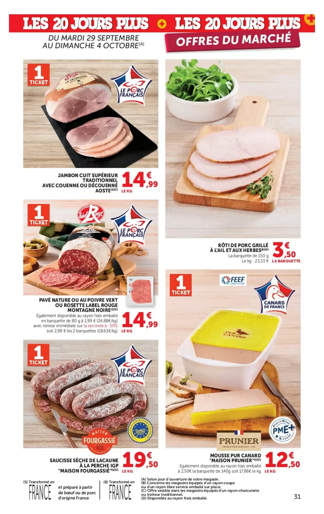 Prospectus promotionnel Hyper U valable à partir du 29/09/2026 - Page 31.