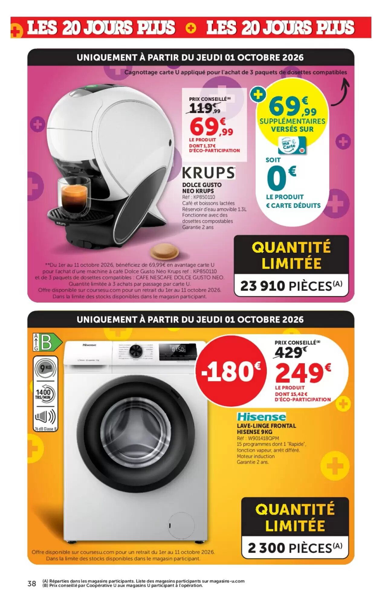 Prospectus promotionnel Hyper U valable à partir du 29/09/2026 - Page 38.