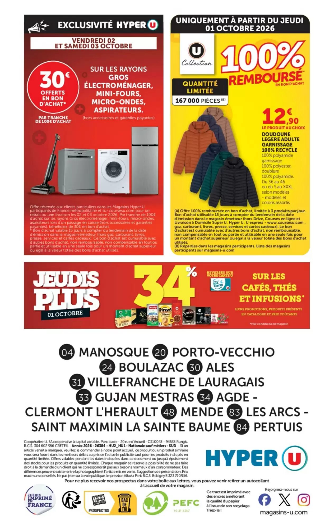 Prospectus promotionnel Hyper U valable à partir du 29/09/2026 - Page 48.