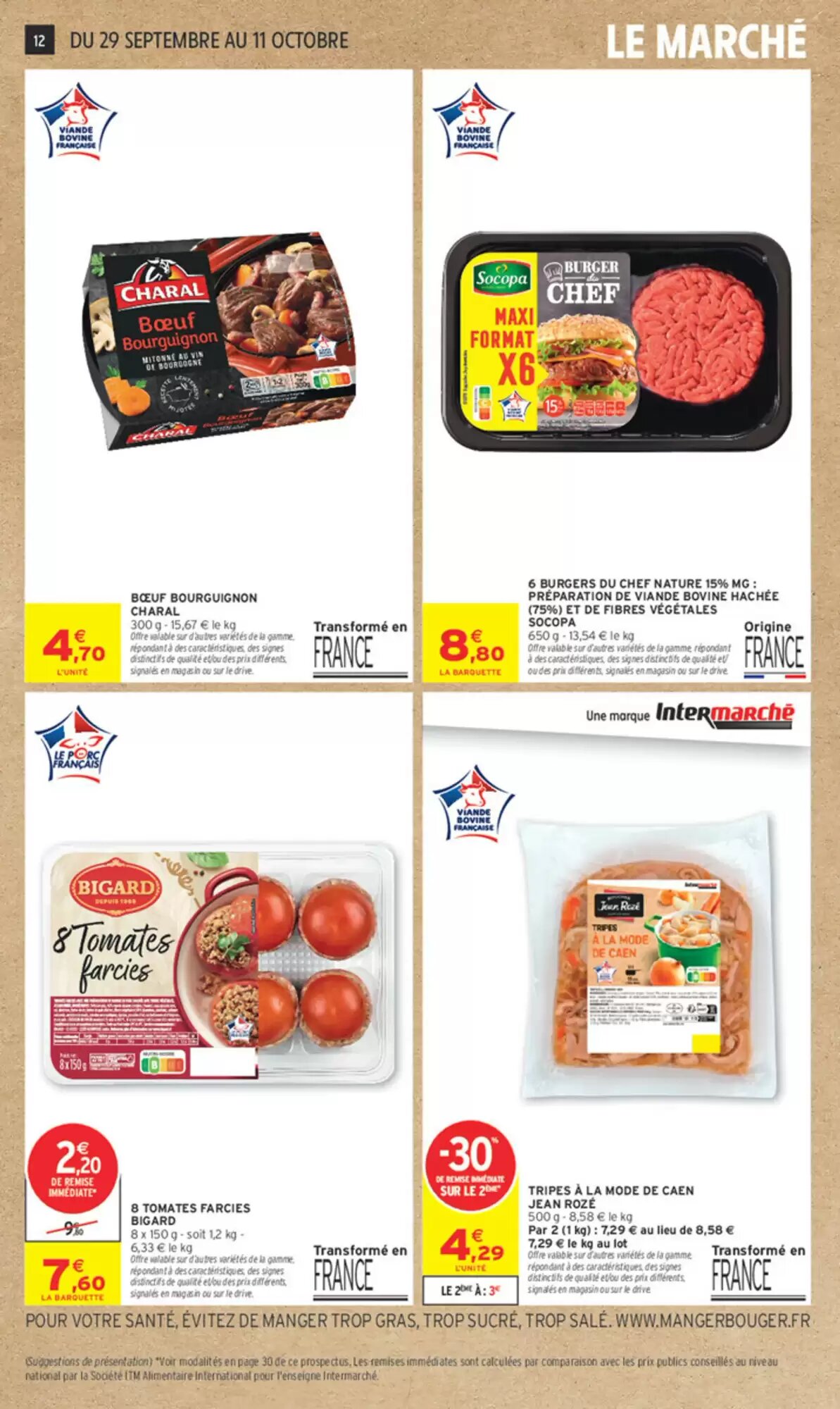 Prospectus promotionnel Intermarché valable à partir du 29/09/2026 - Page 12.