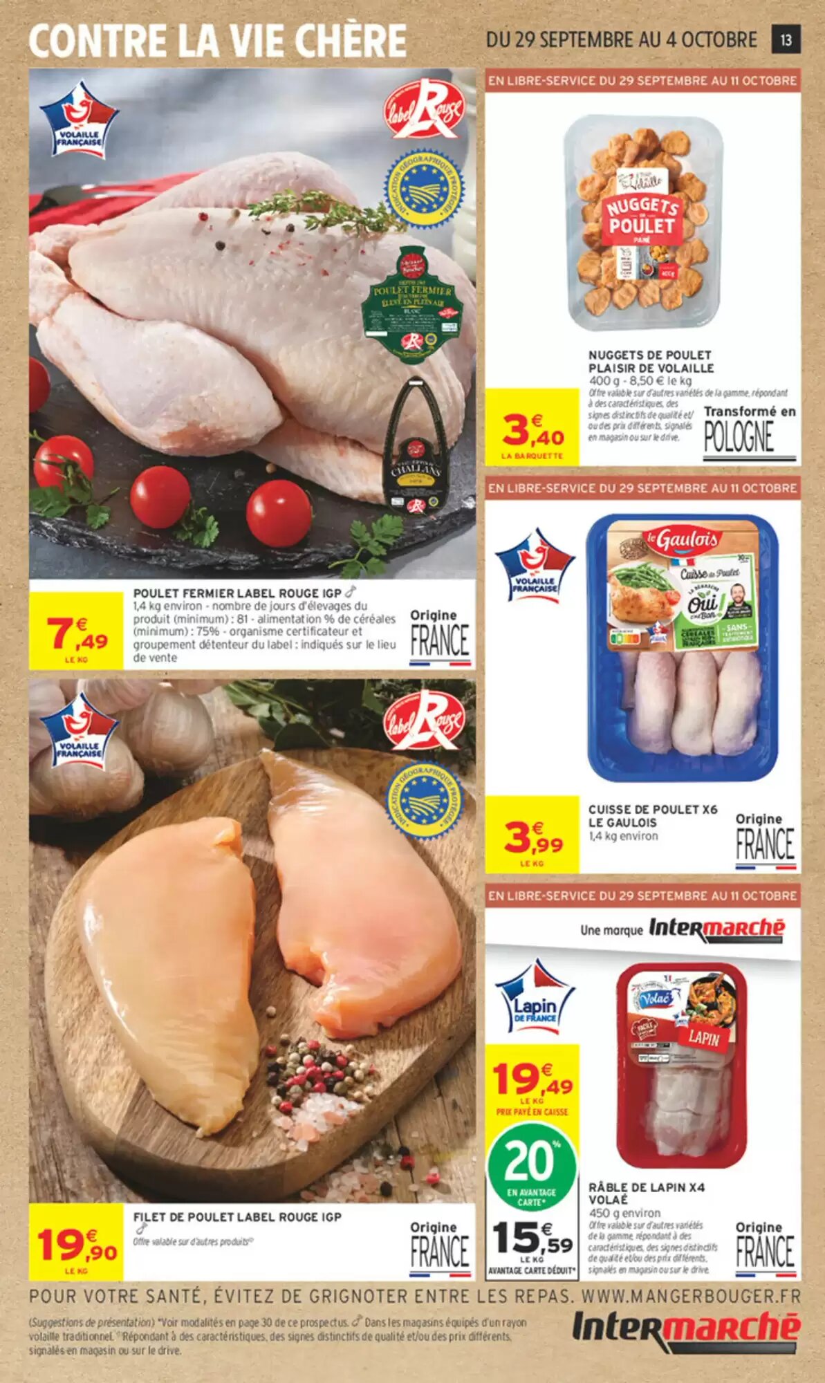 Prospectus promotionnel Intermarché valable à partir du 29/09/2026 - Page 13.