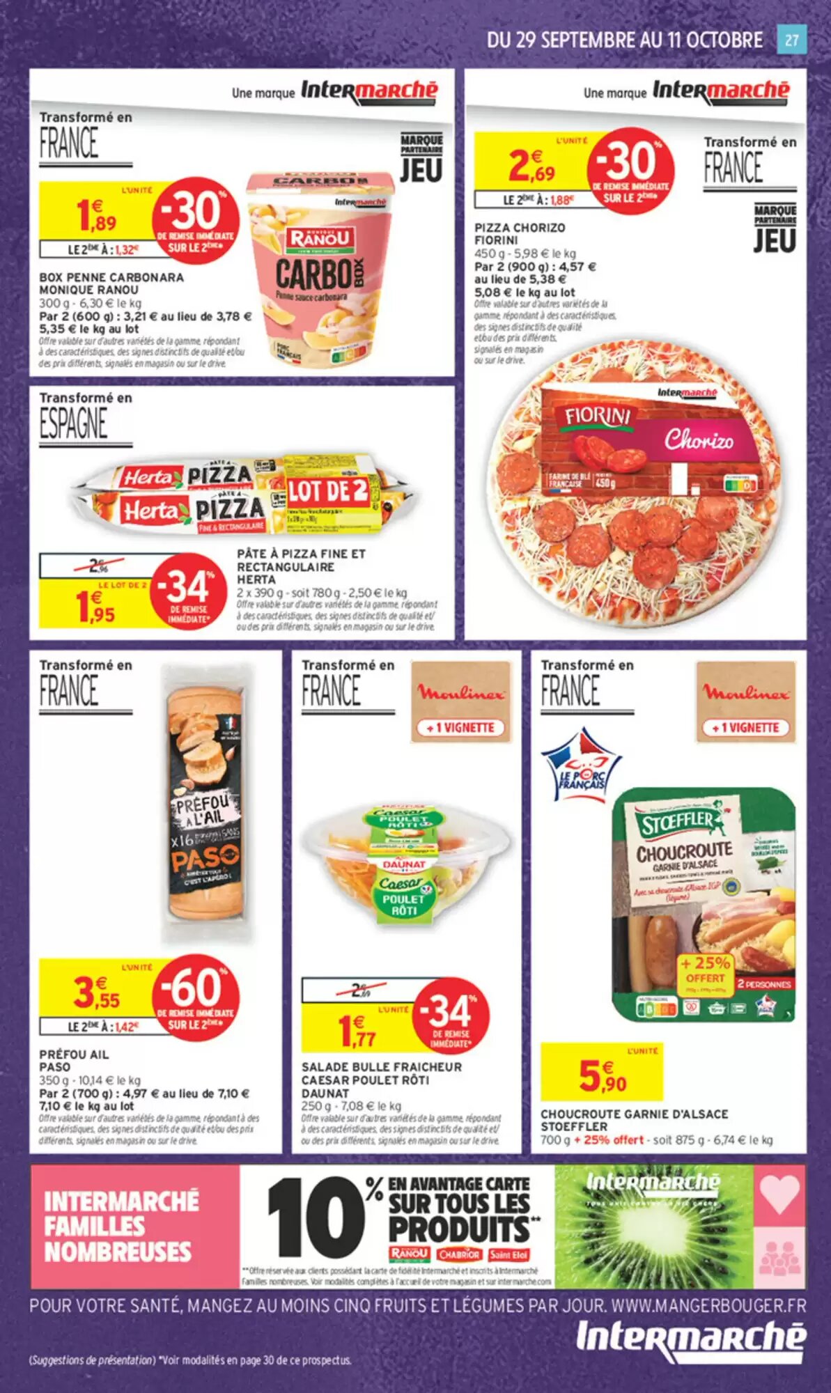 Prospectus promotionnel Intermarché valable à partir du 29/09/2026 - Page 19.