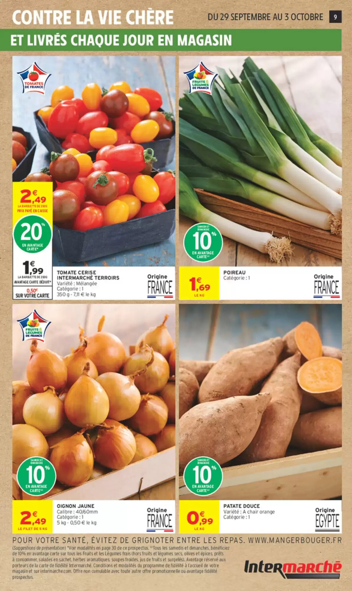 Prospectus promotionnel Intermarché valable à partir du 29/09/2026 - Page 9.