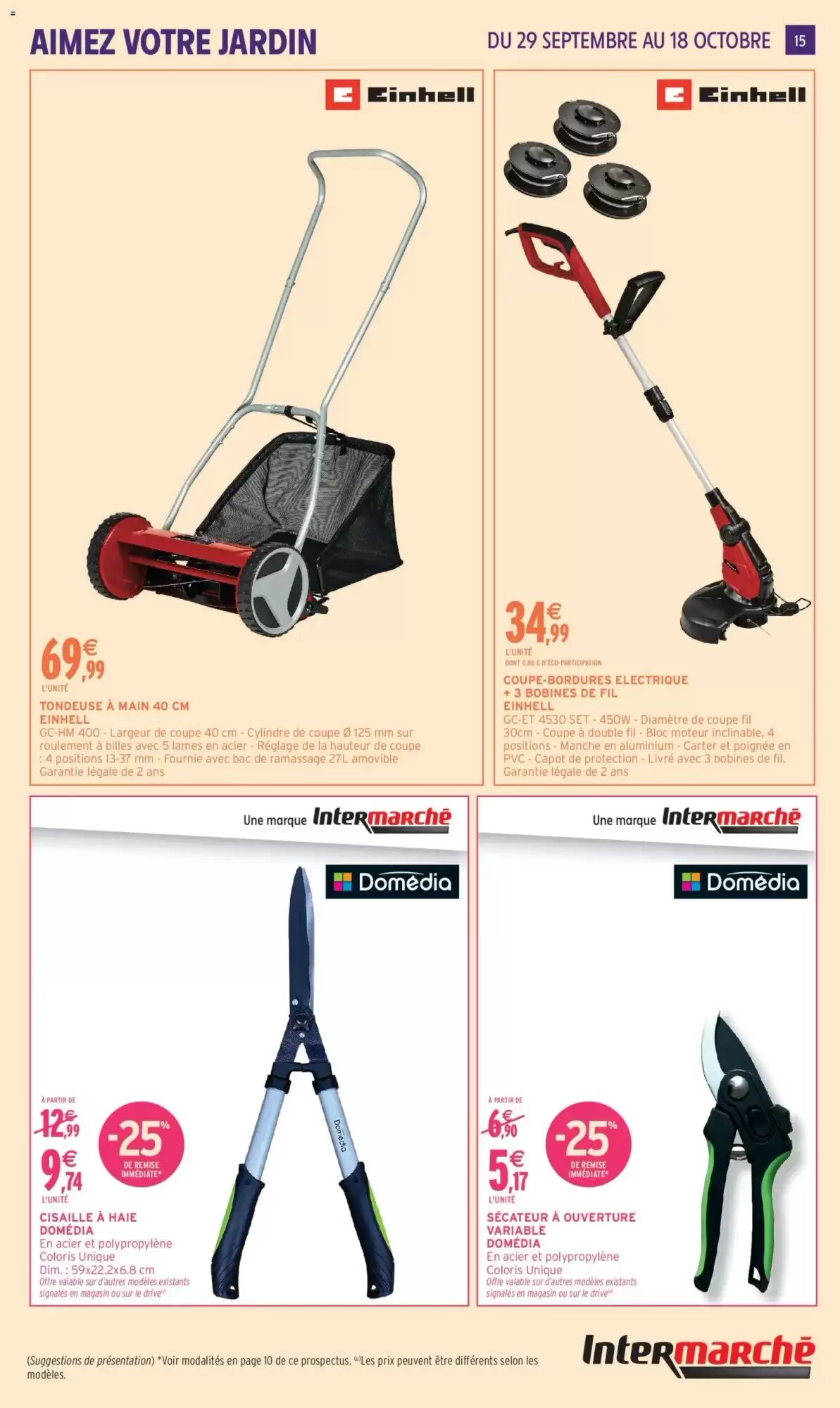 Prospectus promotionnel Intermarché valable à partir du 29/09/2026 - Page 15.