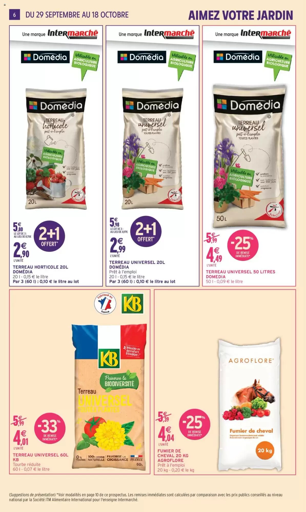 Prospectus promotionnel Intermarché valable à partir du 29/09/2026 - Page 6.