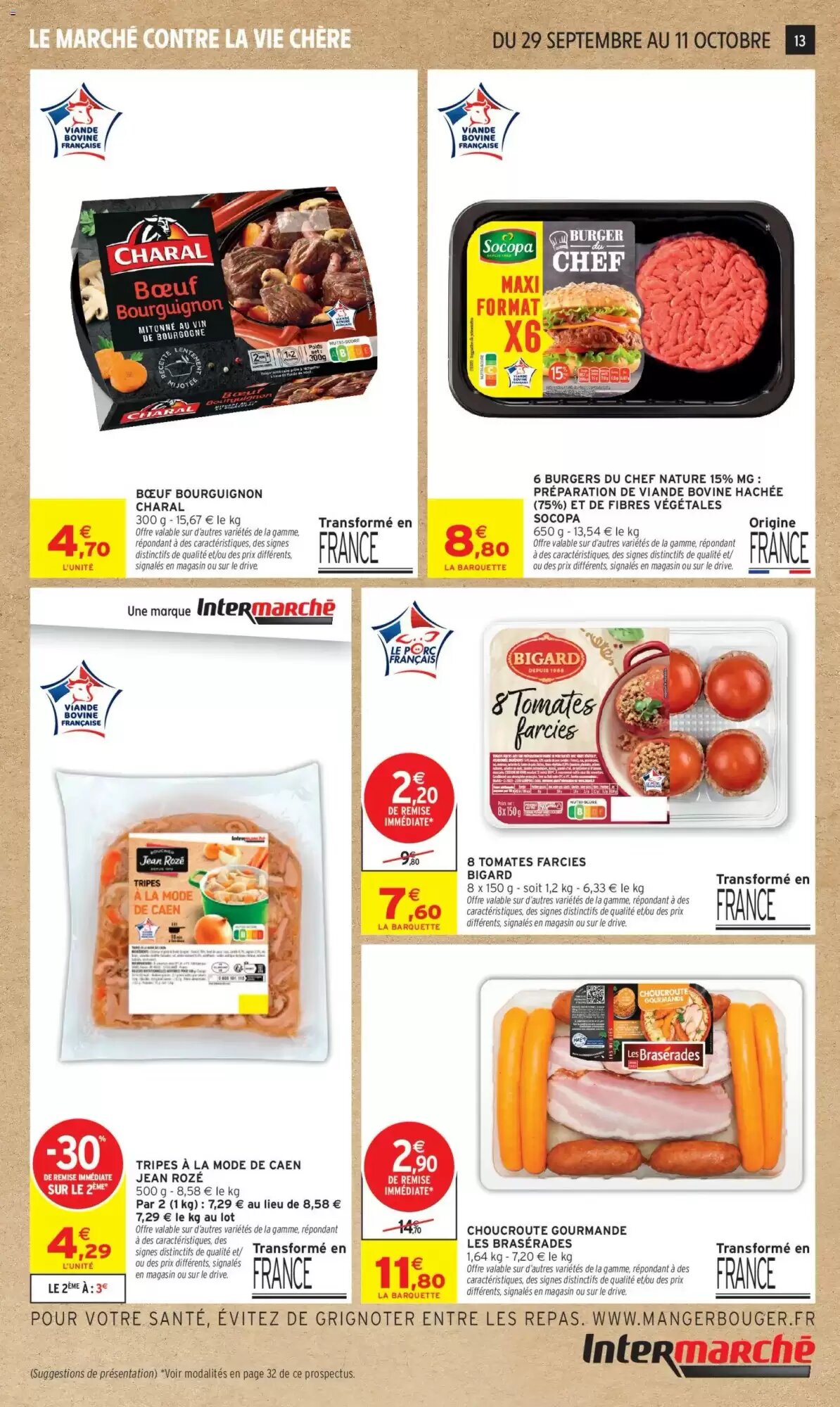 Prospectus promotionnel Intermarché valable à partir du 29/09/2026 - Page 13.