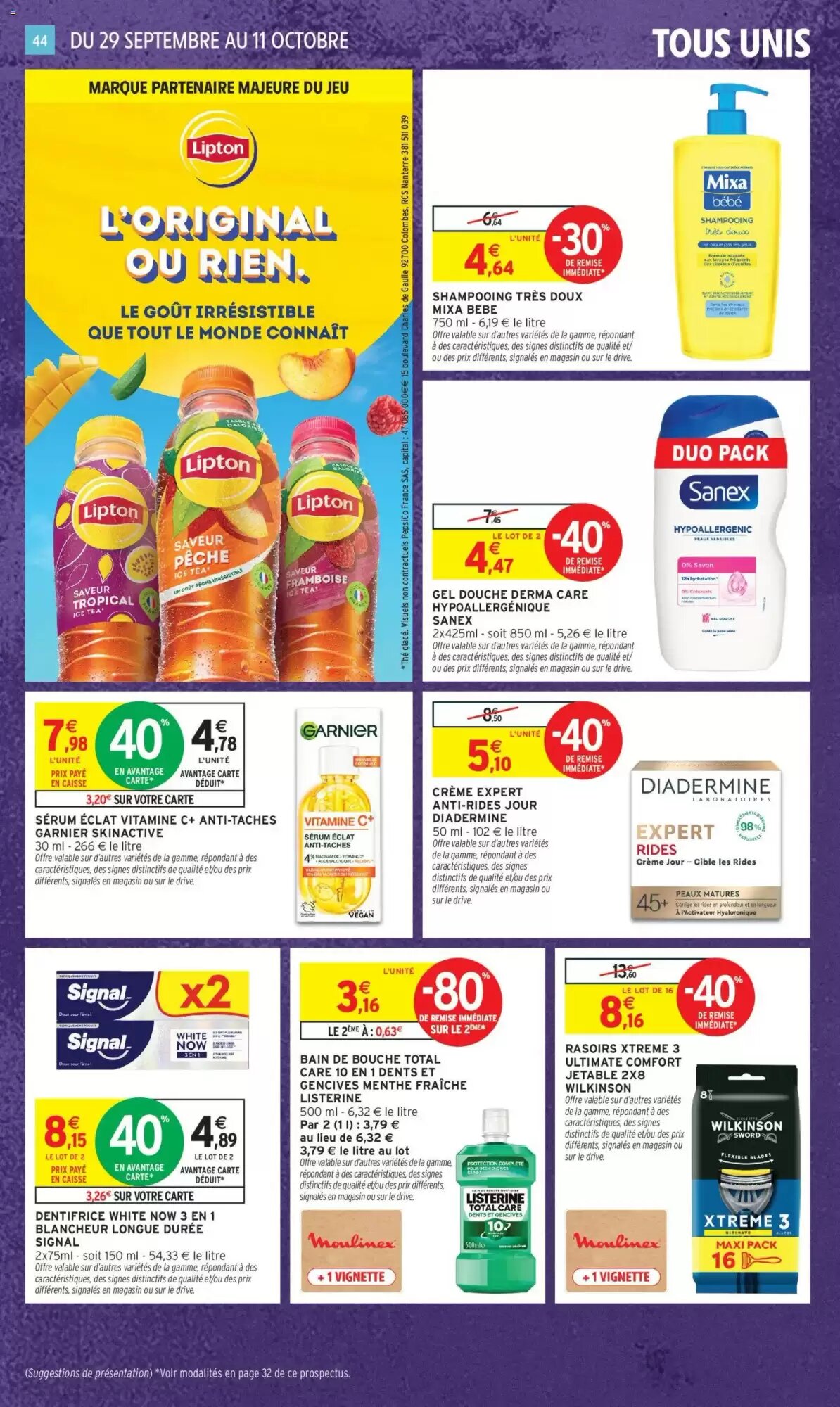 Prospectus promotionnel Intermarché valable à partir du 29/09/2026 - Page 36.