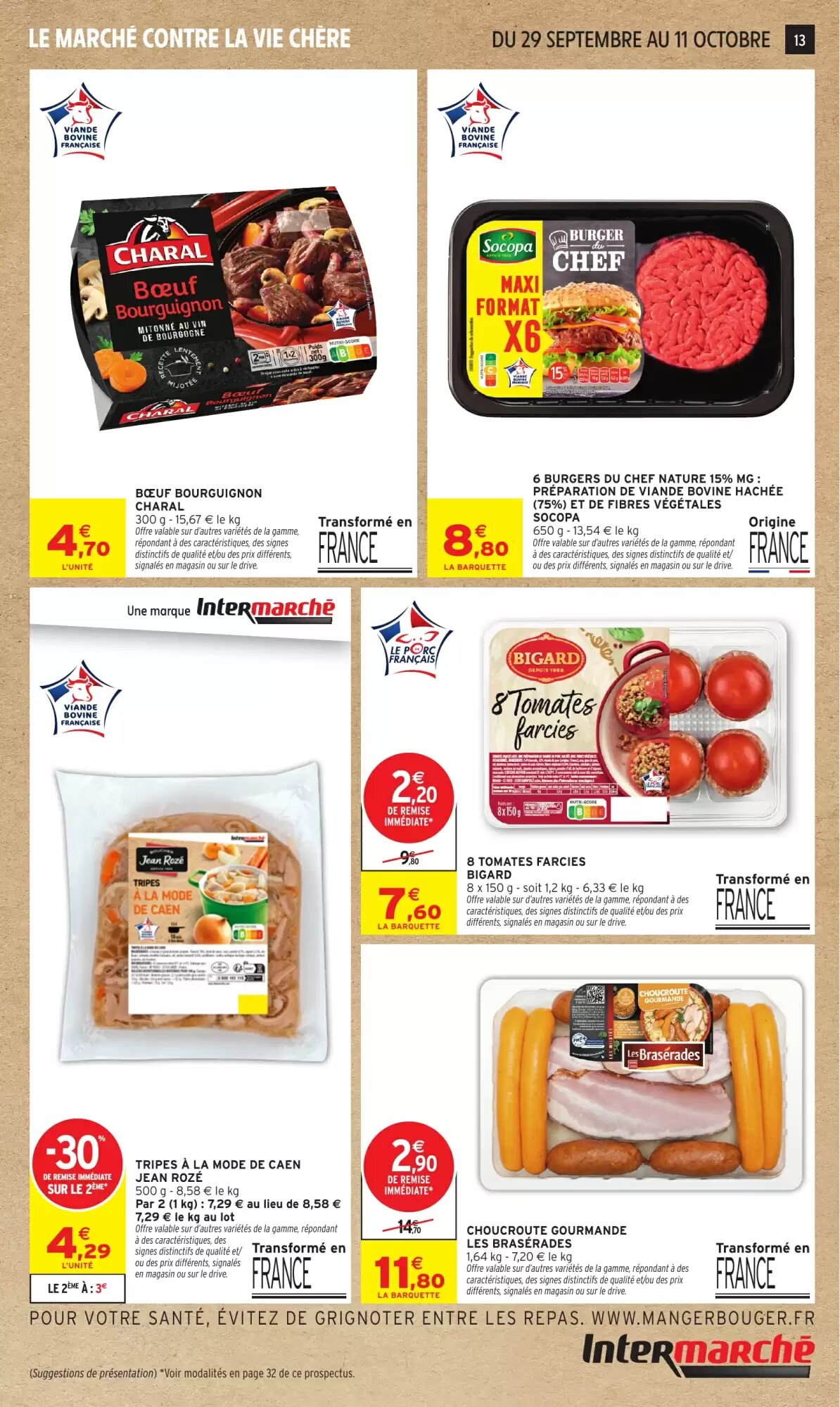 Prospectus promotionnel Intermarché Hyper valable à partir du 29/09/2026 - Page 13.