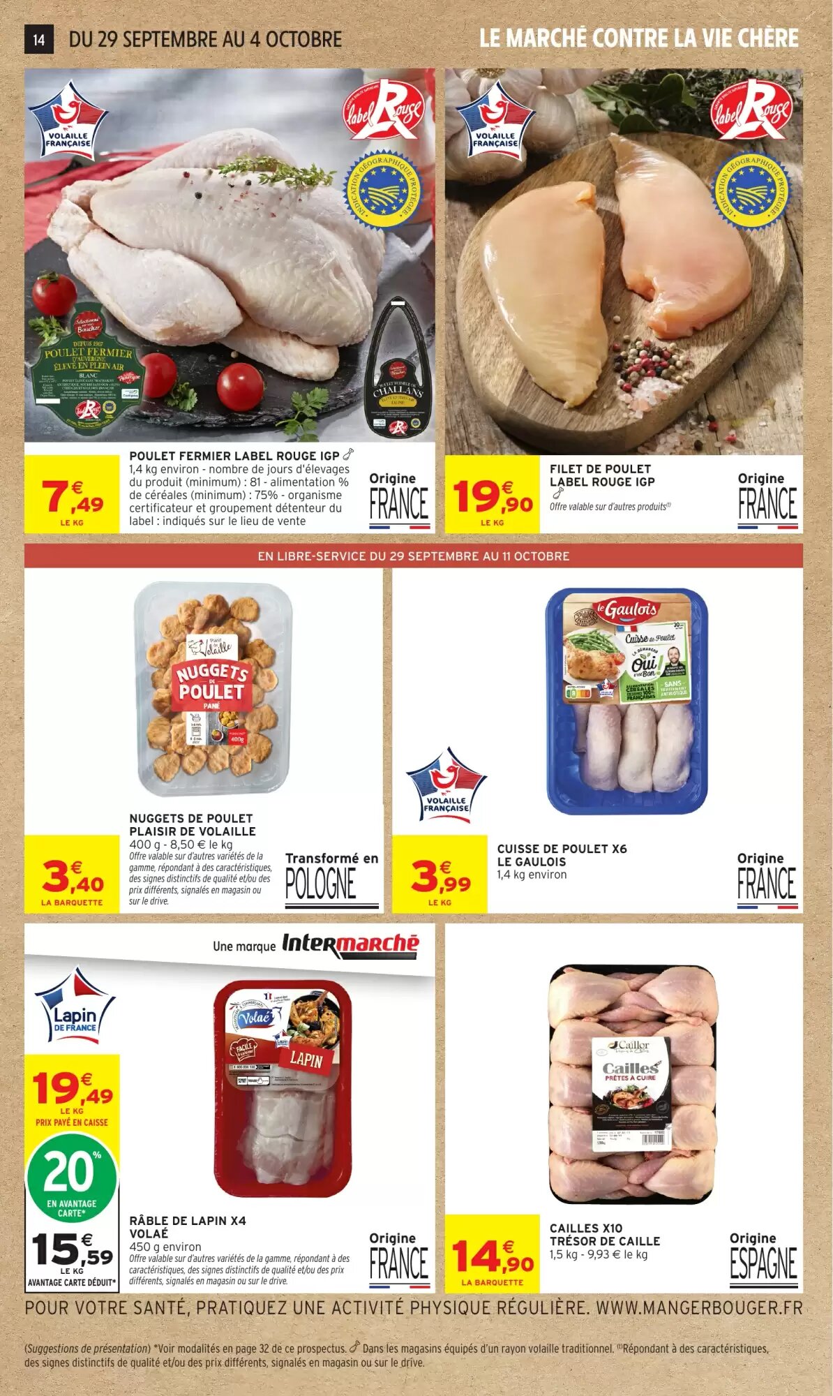 Prospectus promotionnel Intermarché Hyper valable à partir du 29/09/2026 - Page 14.