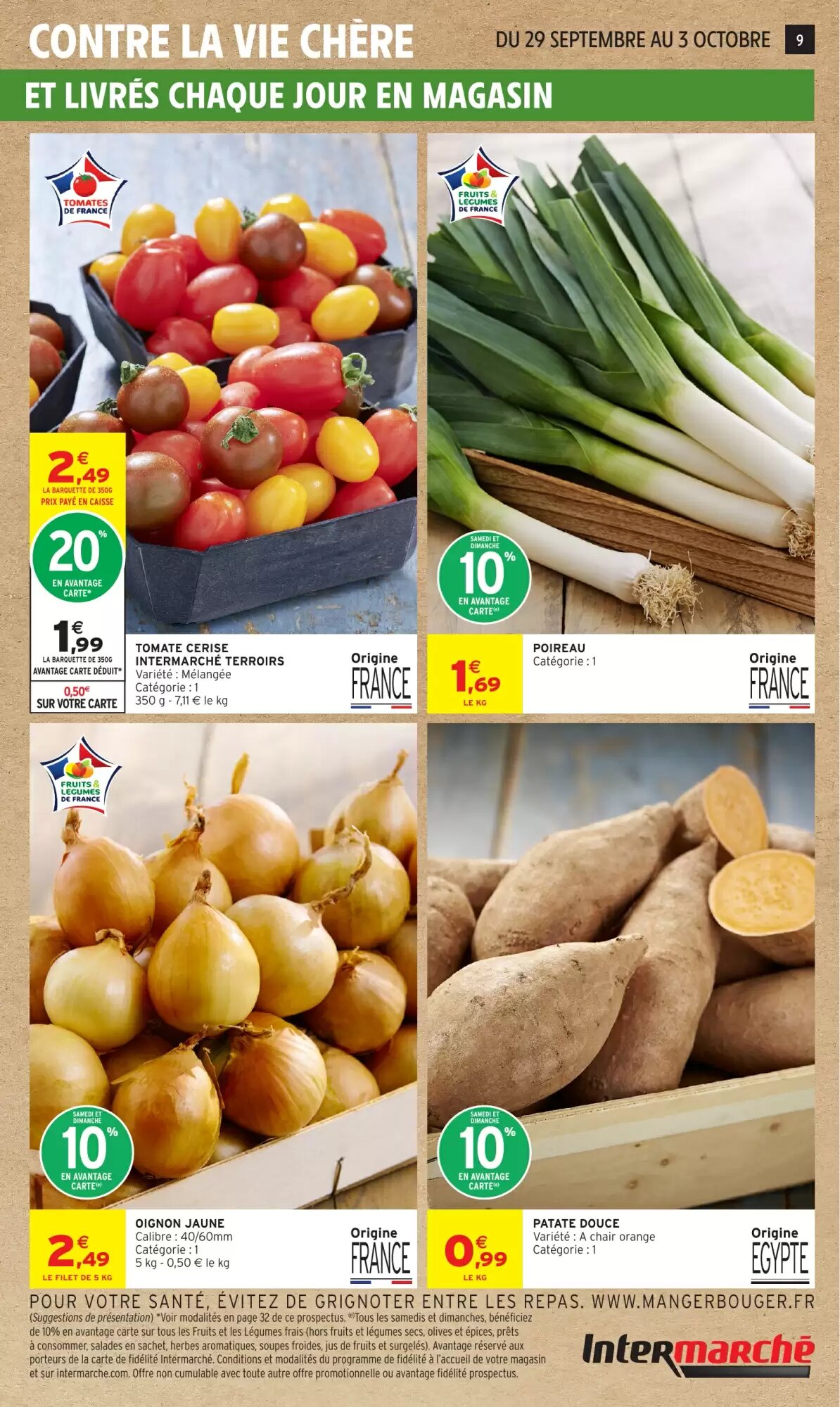 Prospectus promotionnel Intermarché Hyper valable à partir du 29/09/2026 - Page 9.