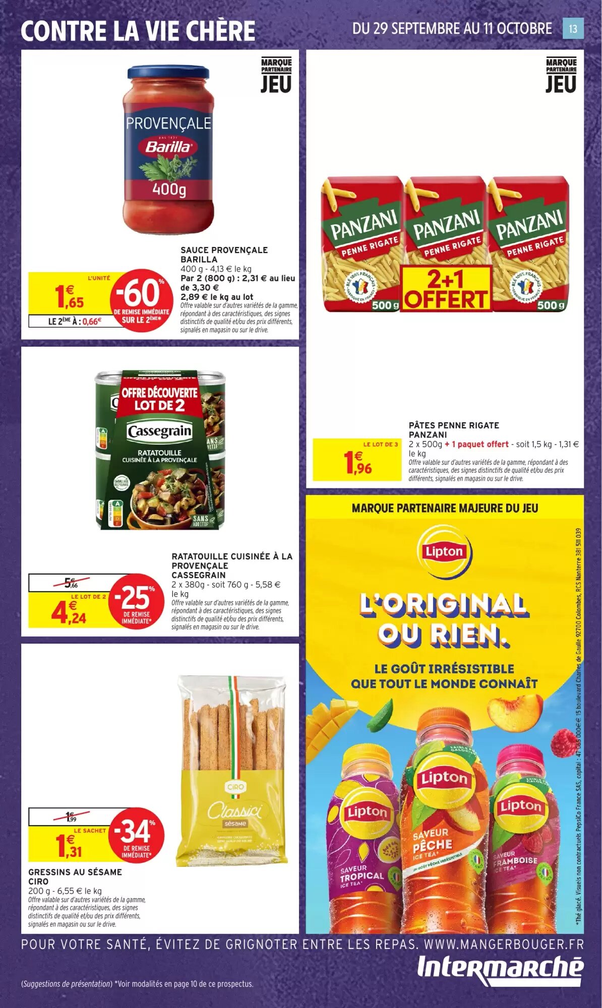 Prospectus promotionnel Intermarché valable à partir du 29/09/2026 - Page 13.