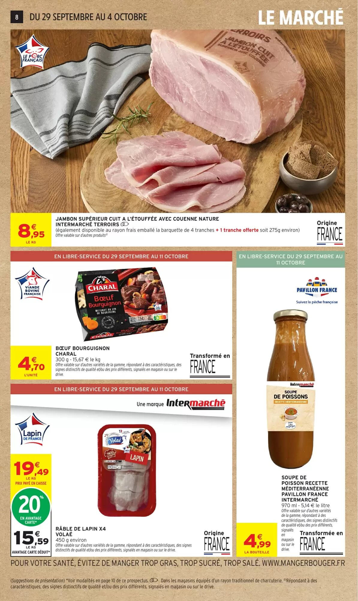 Prospectus promotionnel Intermarché valable à partir du 29/09/2026 - Page 8.