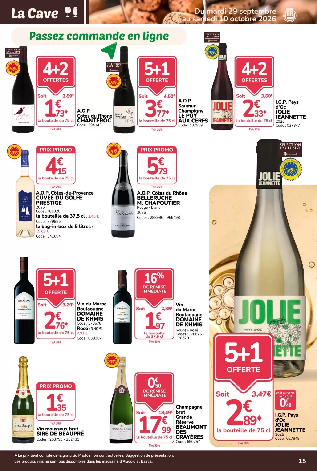 Prospectus promotionnel Promocash valable à partir du 29/09/2026 - Page 15.