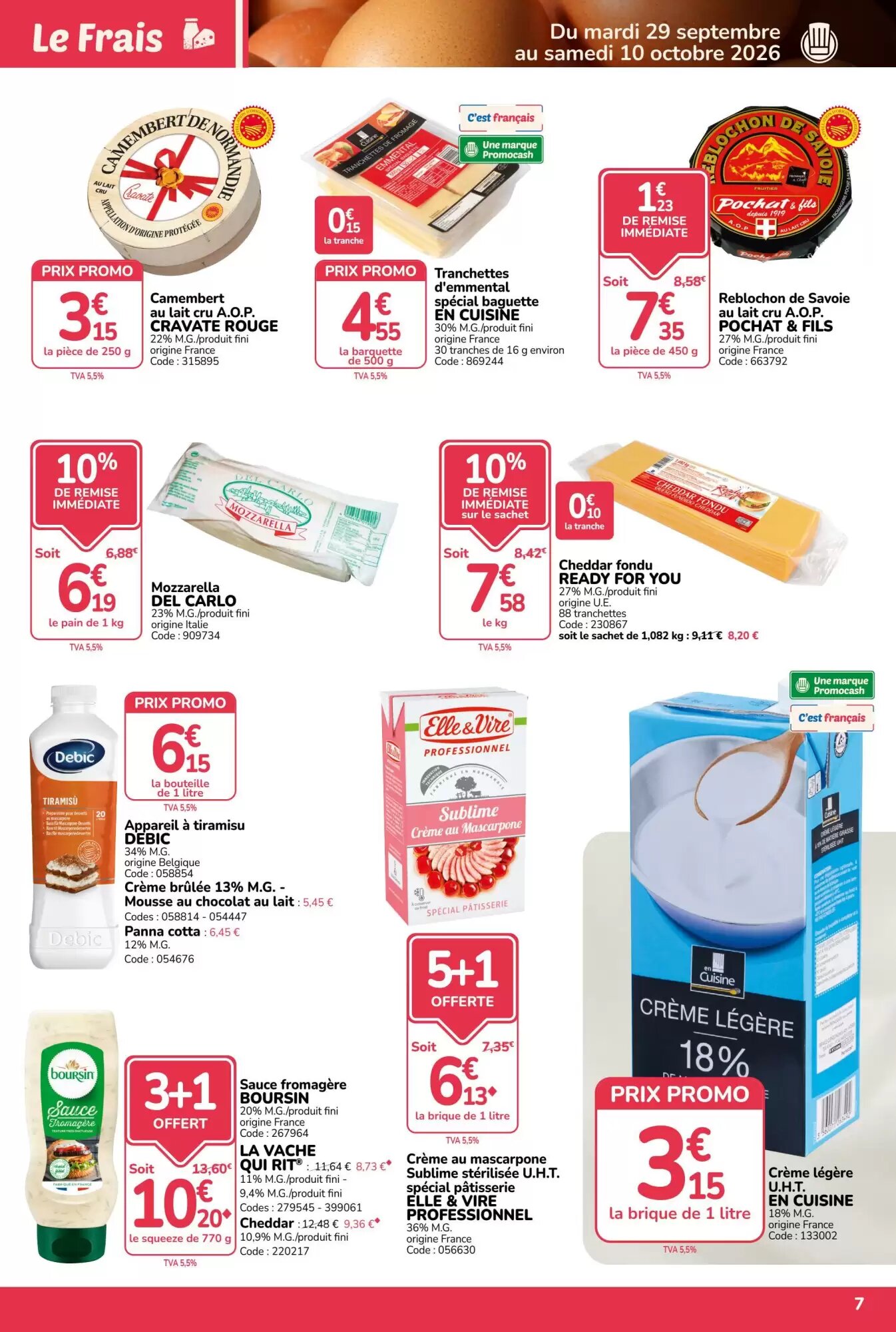 Prospectus promotionnel Promocash valable à partir du 29/09/2026 - Page 7.