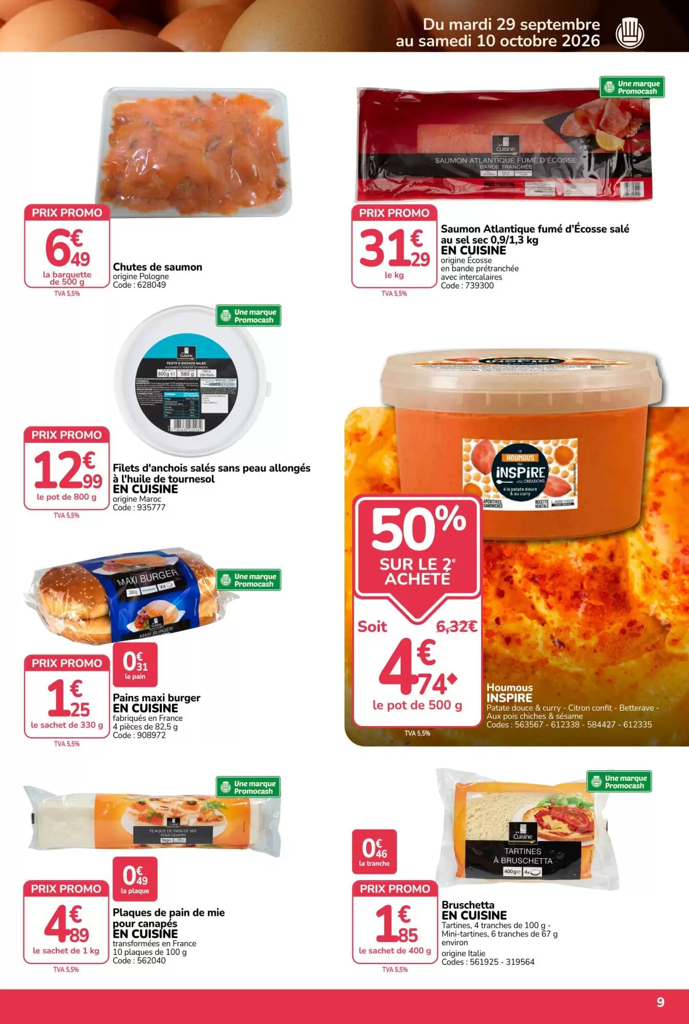 Prospectus promotionnel Promocash valable à partir du 29/09/2026 - Page 9.