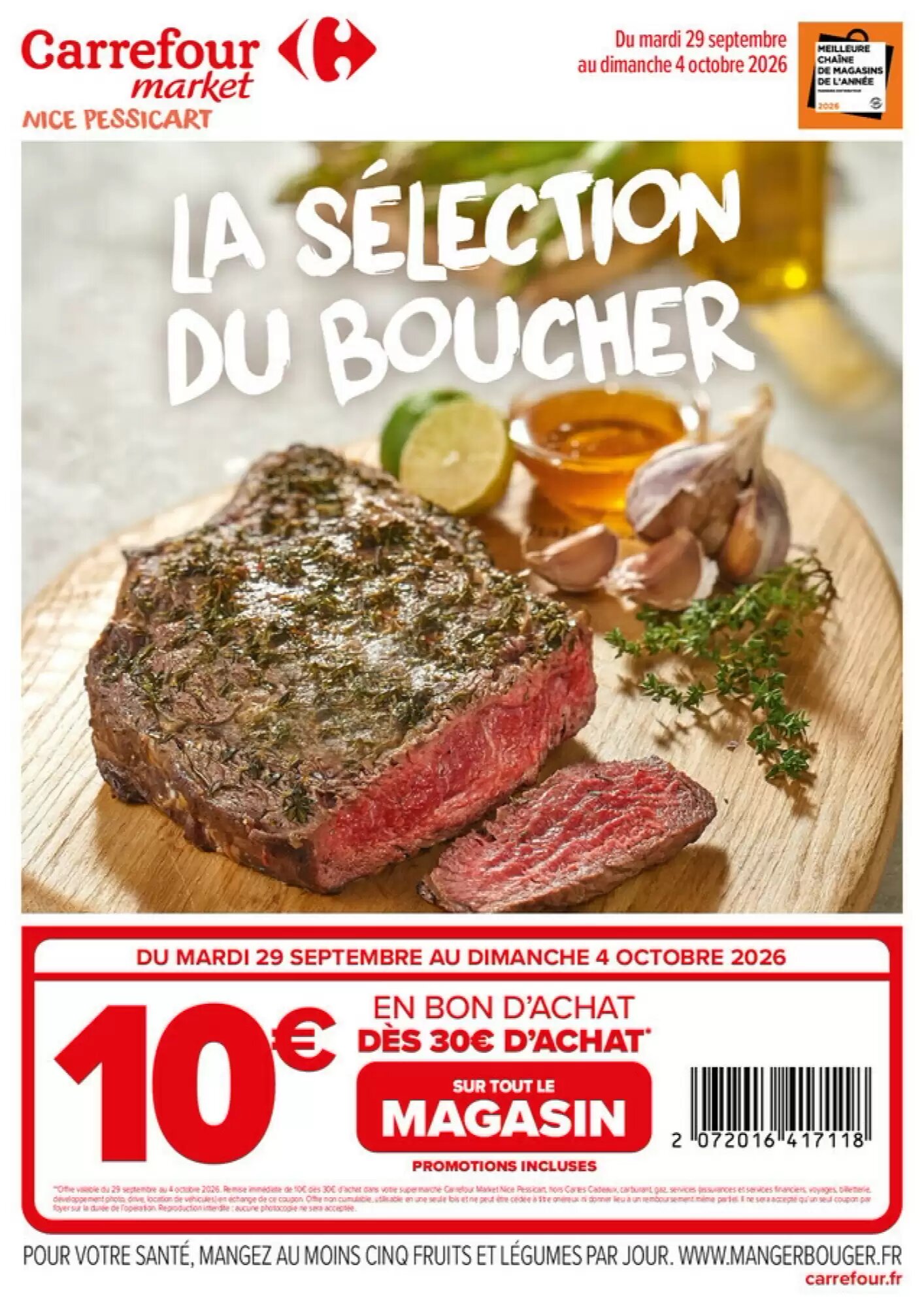 Prospectus promotionnel Carrefour Market valable à partir du 29/09/2026 - Page 1.