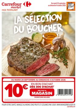 Prospectus promotionnel Carrefour Market valable à partir du 29/09/2026
