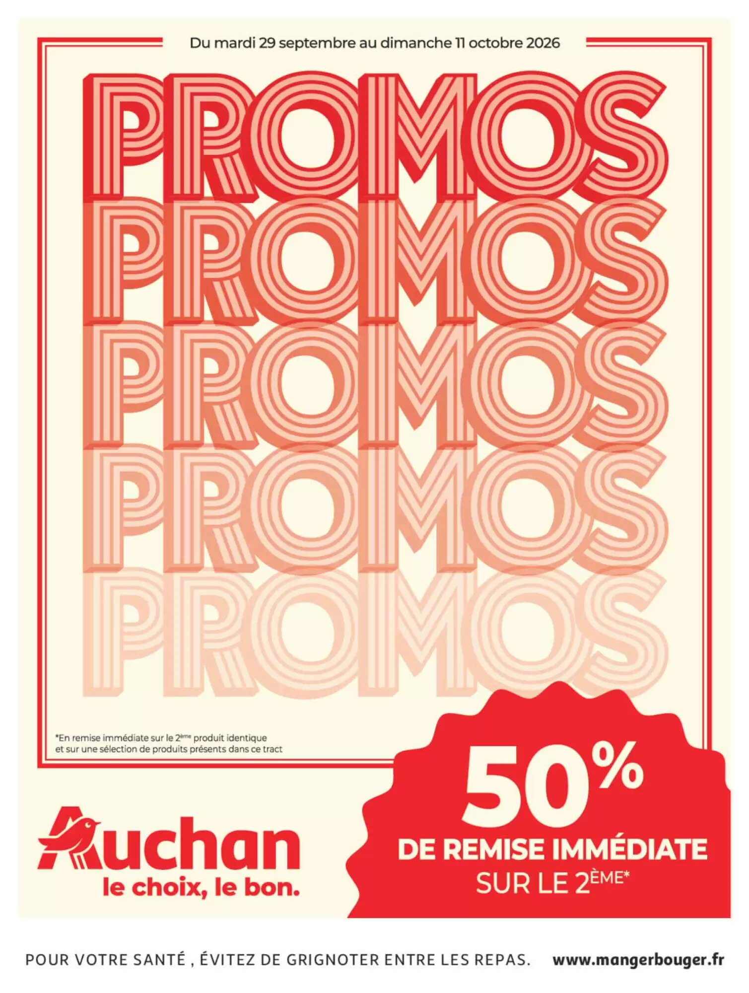 Prospectus promotionnel Auchan valable à partir du 29/09/2026 - Page 1.
