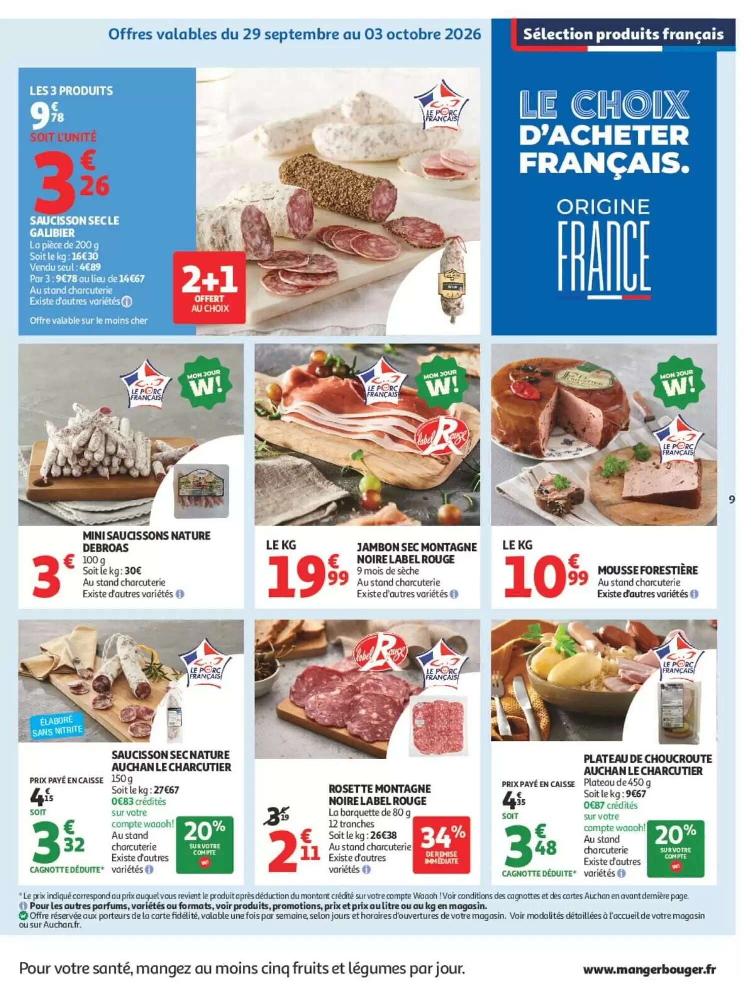 Prospectus promotionnel Auchan valable à partir du 29/09/2026 - Page 11.