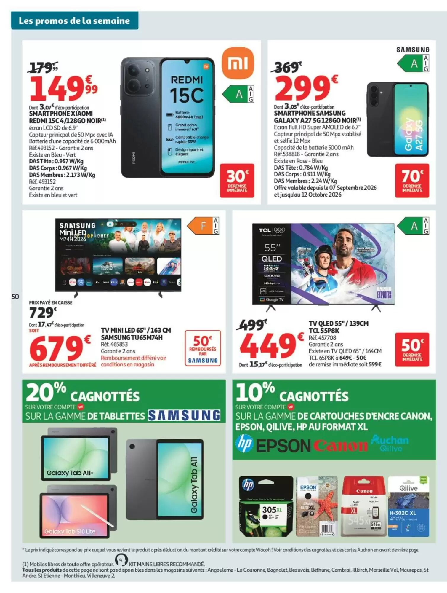 Prospectus promotionnel Auchan valable à partir du 29/09/2026 - Page 52.