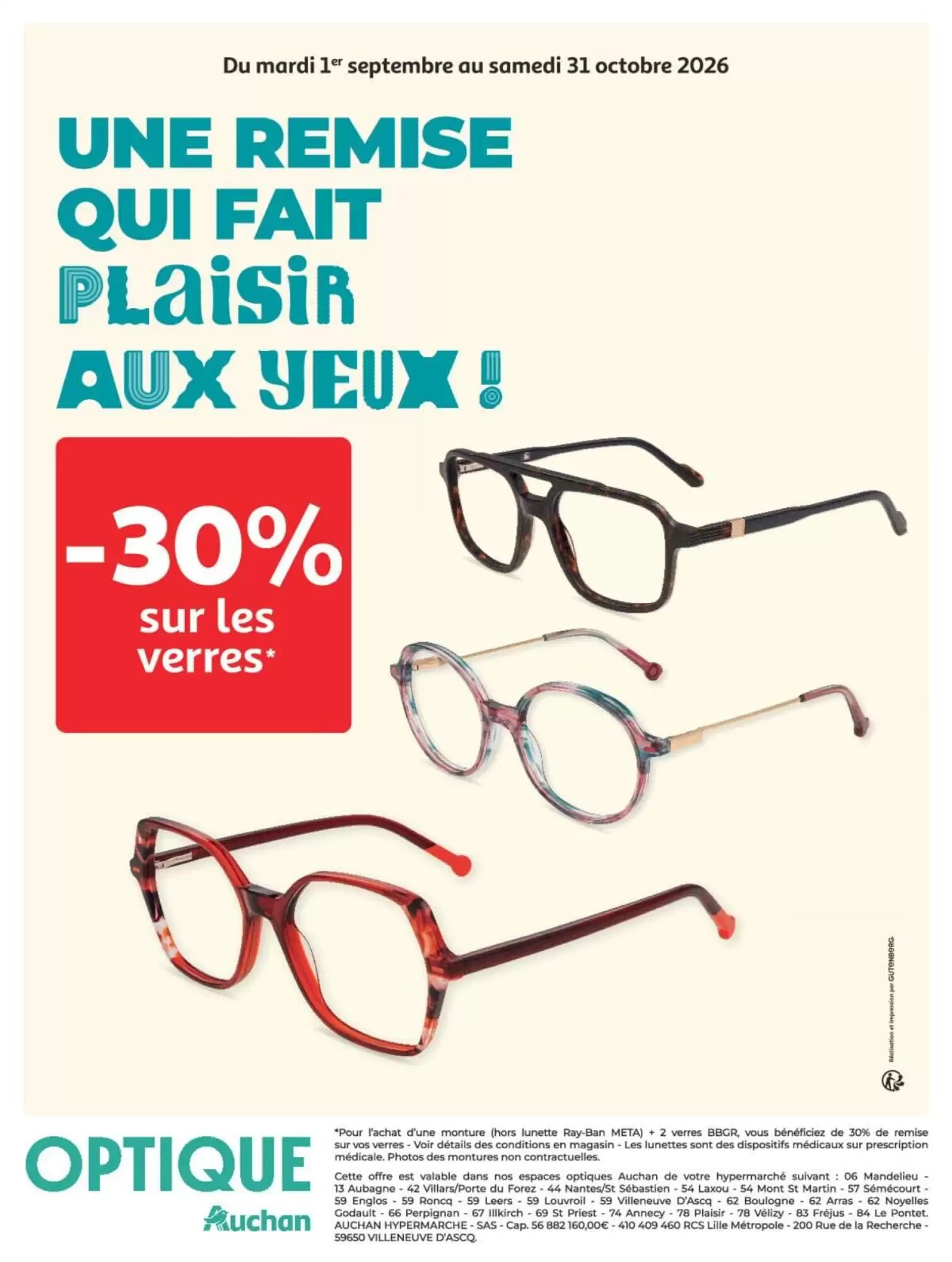 Prospectus promotionnel Auchan valable à partir du 29/09/2026 - Page 59.