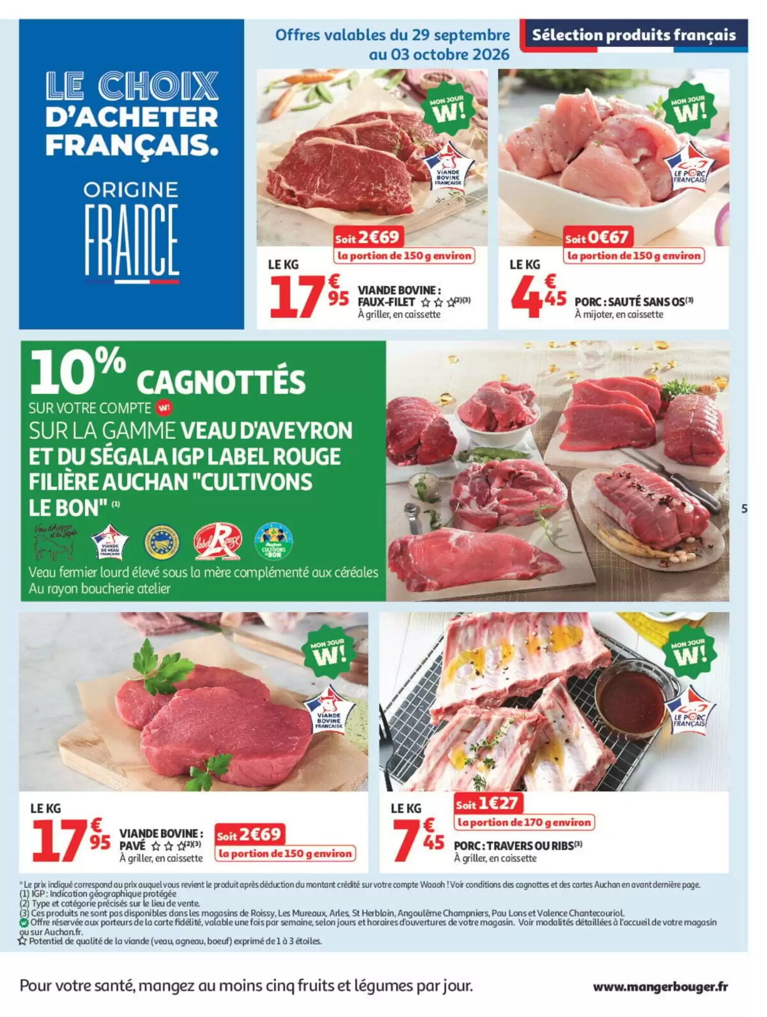 Prospectus promotionnel Auchan valable à partir du 29/09/2026 - Page 7.