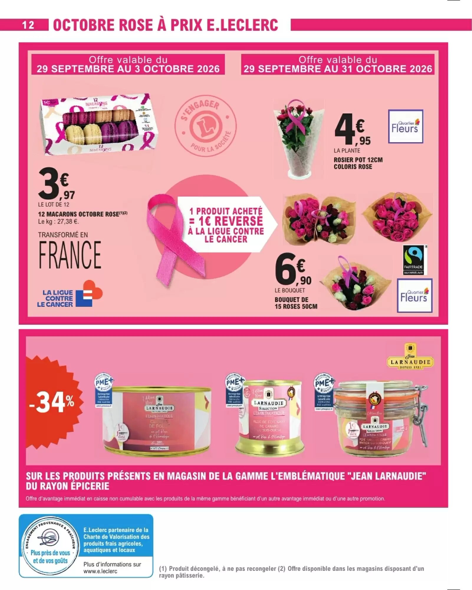 Prospectus promotionnel E.Leclerc valable à partir du 29/09/2026 - Page 12.